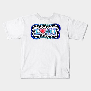 I Love Art Kids T-Shirt